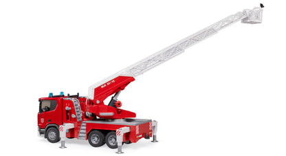 Bruder Scania Super 560R Fire Engine 24003591 with rotating ladder, working water pump and light and sound module