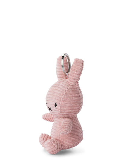 Miffy Corduroy Pink Keychain 10cm | Official Plush Keyring