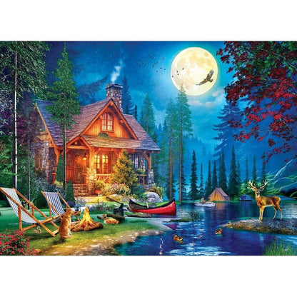 Eurographics 1000pc - Moon Lake Cabin Puzzle
