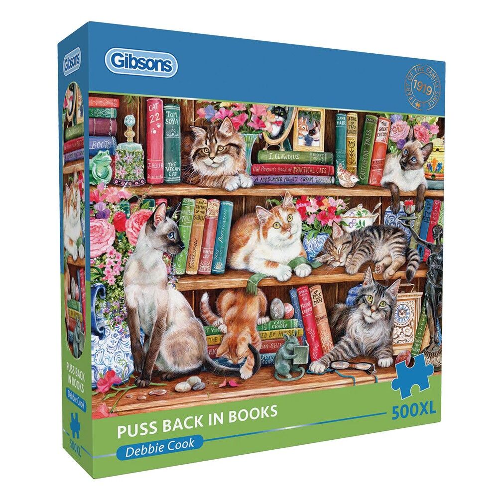 Gibsons 500XL - Puss Back In Books Puzzle