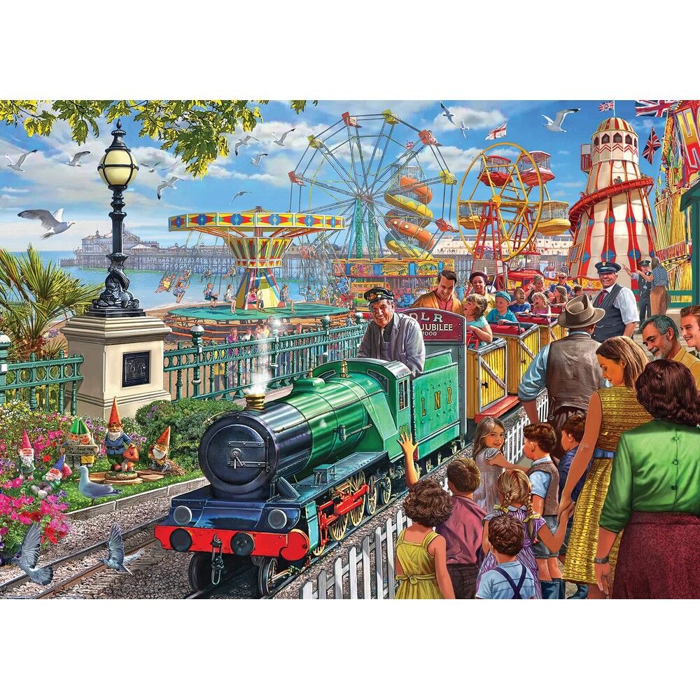 Falcon Deluxe 1000pc - Fun At The Seaside Puzzle