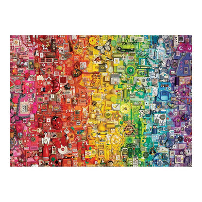 Cobble Hill 1000pc - Colourful Rainbow Collage Puzzle