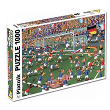 Piatnik 1000 Piece Football Fans Puzzle - Funny Soccer Match Jigsaw with Cartoon Stadium Scene