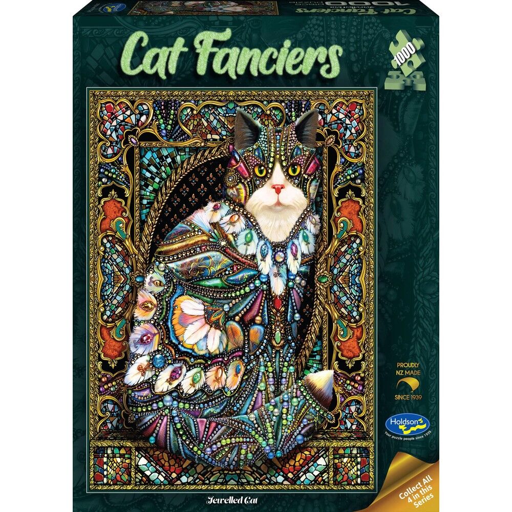Holdson 1000pc - Cat Fanciers Jewelled Cat Puzzle