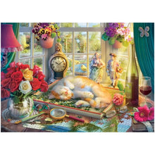 Holdson 1000pc - Cat Napping - Cat in the Puzzle Puzzle