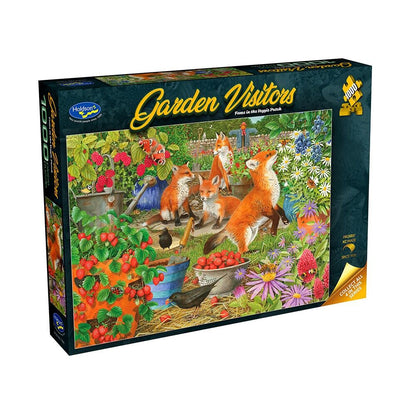 Holdson 1000pc - Garden Visitors Foxes in the Veggie Patch  Puzzle