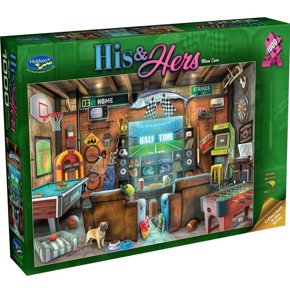 Holdson 1000pc - His & Hers Man Cave Puzzle