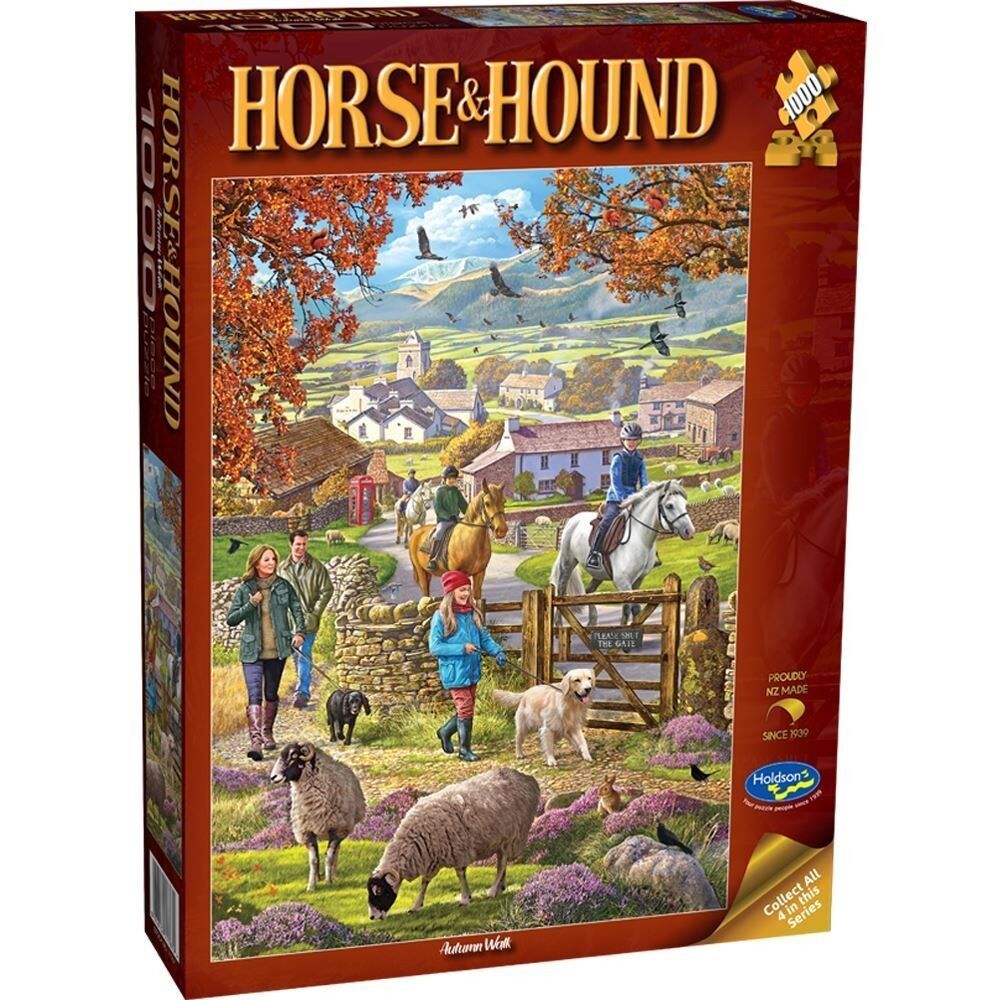 Holdson 1000pc - Horse & Hound Autumn Walk Puzzle