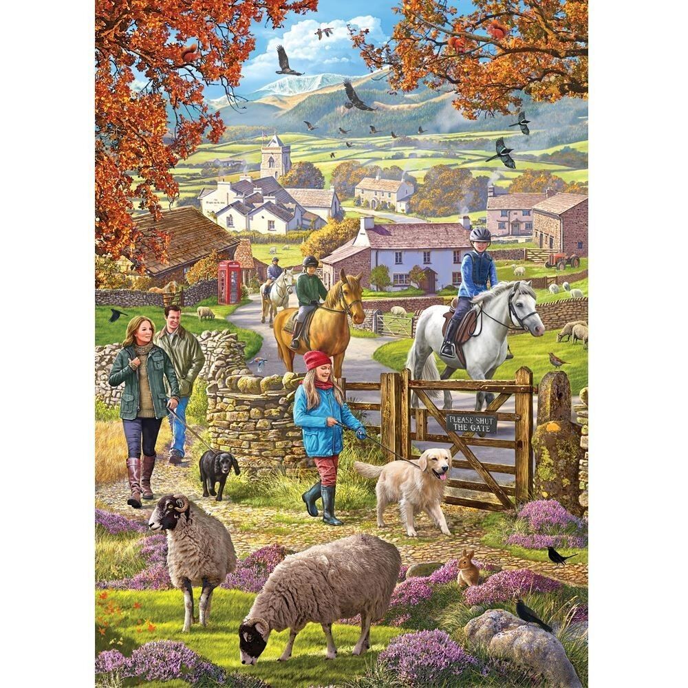 Holdson 1000pc - Horse & Hound Autumn Walk Puzzle