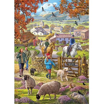 Holdson 1000pc - Horse & Hound Autumn Walk Puzzle
