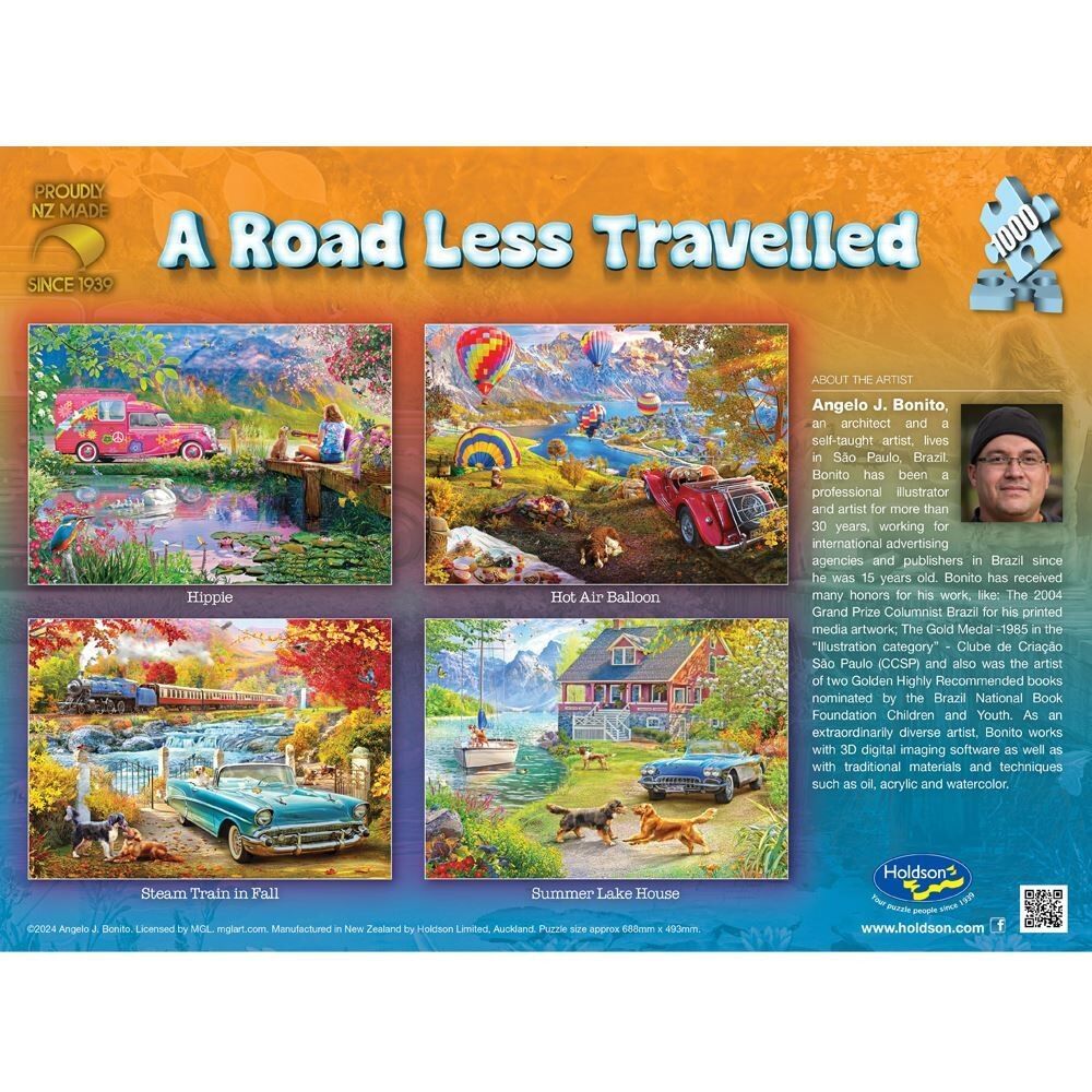 Holdson 1000pc - Road Less Travelled - Hippie Puzzle