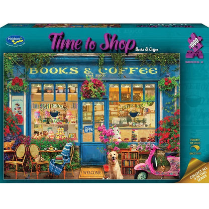 Holdson 1000pc - Time to Shop 2 - Books & Coffee Puzzle