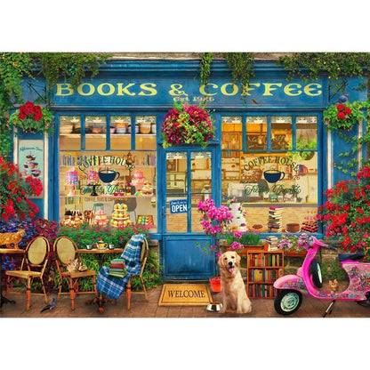 Holdson 1000pc - Time to Shop 2 - Books & Coffee Puzzle