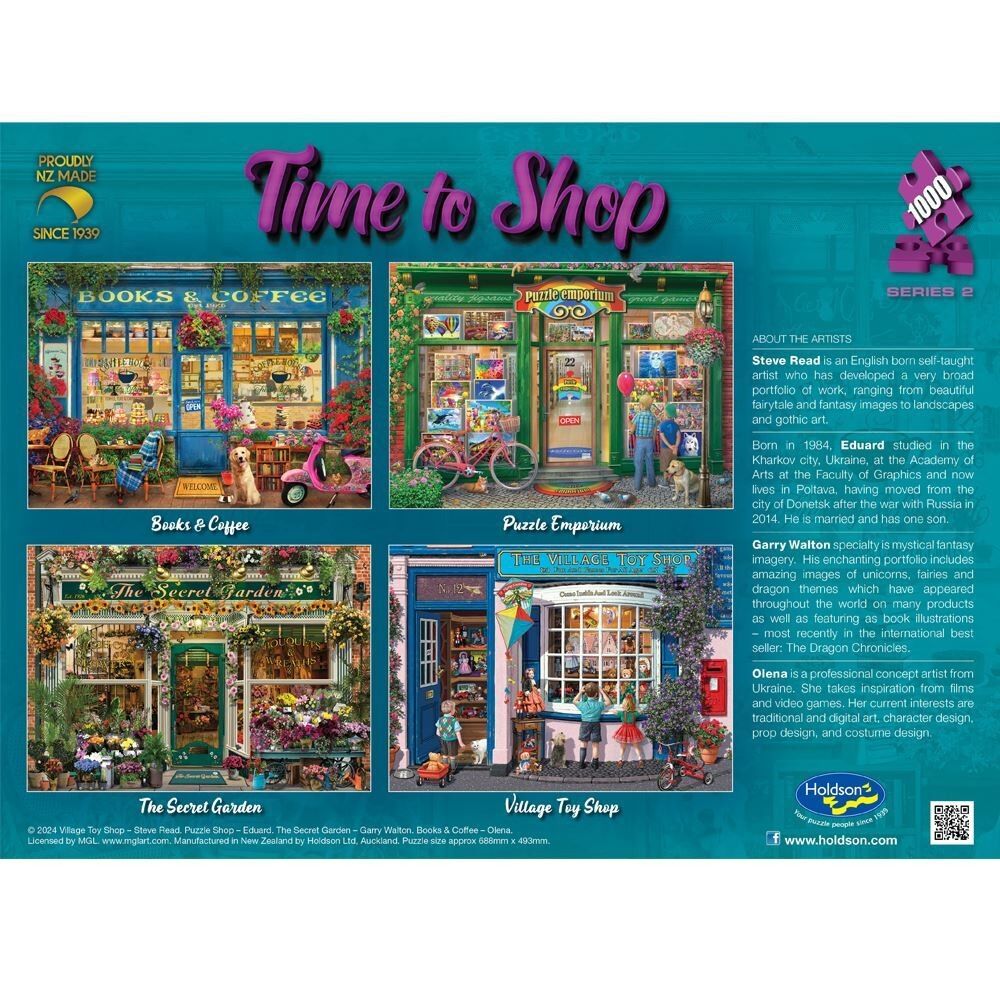 Holdson 1000pc - Time to Shop 2 - The Village Toy Shop Puzzle