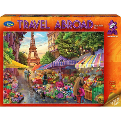 Holdson 1000pc - Travel Abroad 2 - Paris Flower Market Puzzle