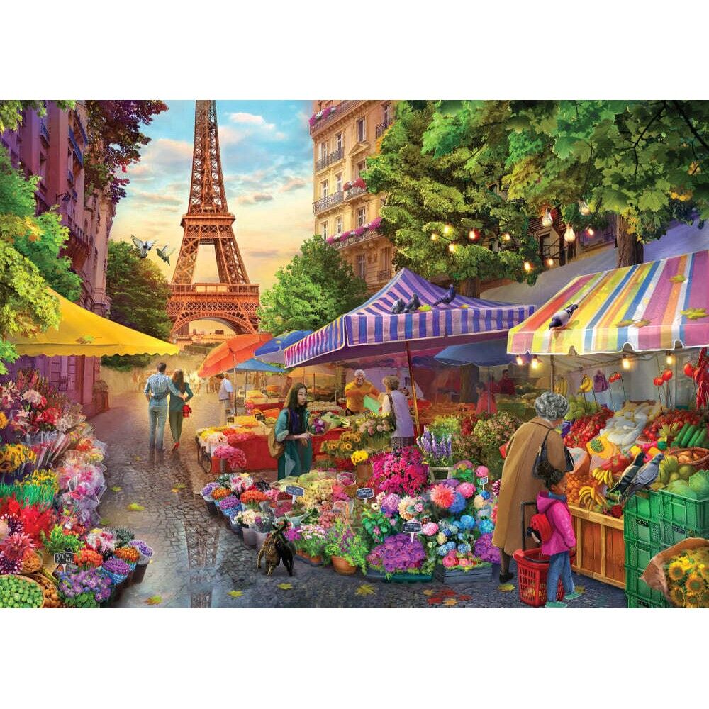 Holdson 1000pc - Travel Abroad 2 - Paris Flower Market Puzzle