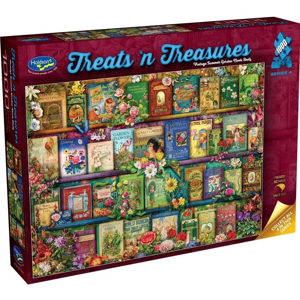 Holdson 1000pc - Treats & Treasures 4 - Bookshelf Puzzle