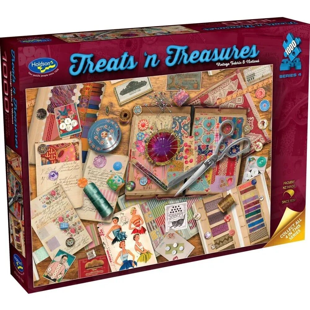 Holdson 1000pc - Treats & Treasures 4 - Fabric Puzzle