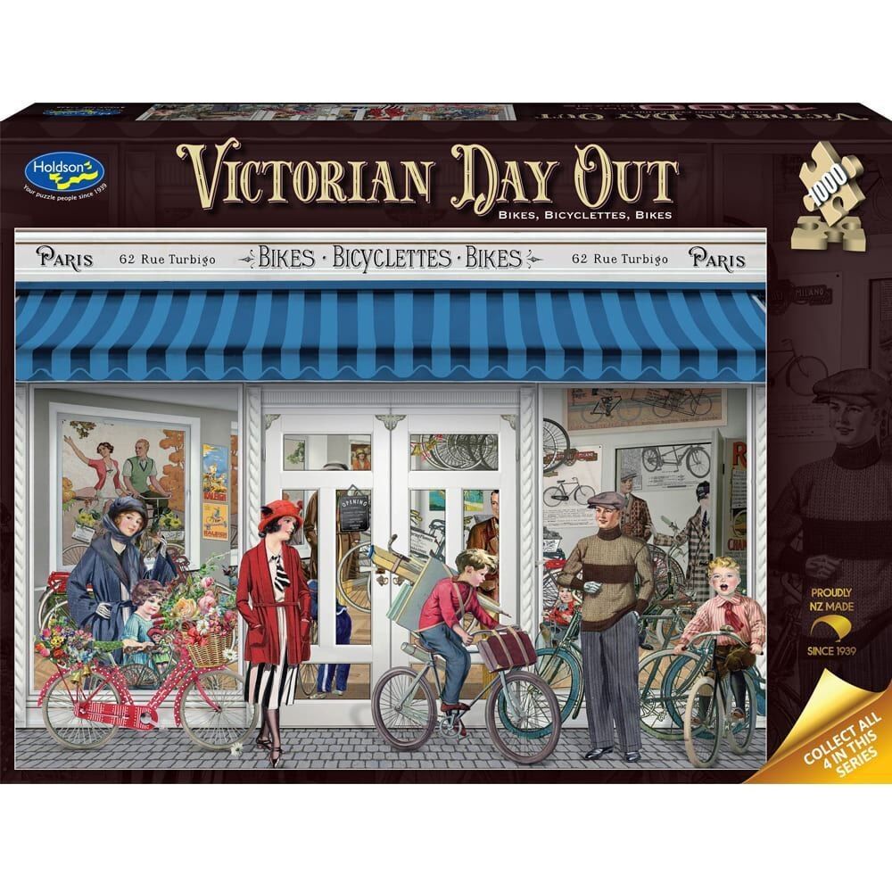 Holdson 1000pc - Victorian Day Out - Bikes Puzzle