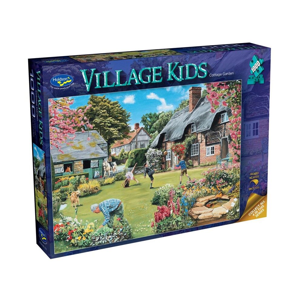 Holdson 1000pc - Village Kids Cottage Garden Puzzle