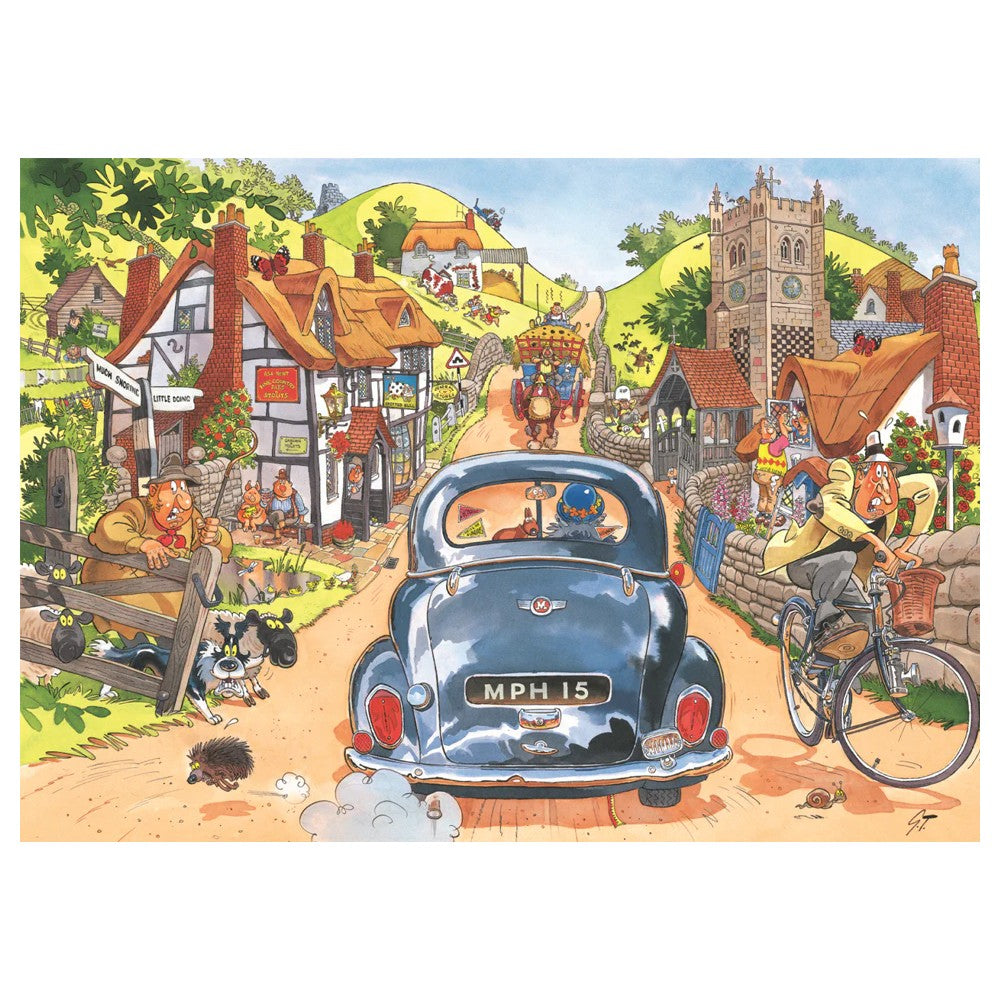 Holdson Wasgij 1000pc - Retro Original #1 Sunday Drivers Puzzle