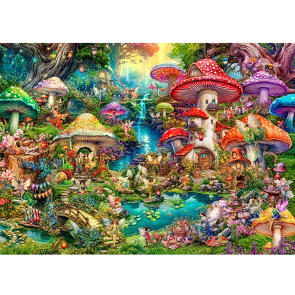 Holdson 1000pc - Wispwing Willows - Village Picnic Puzzle