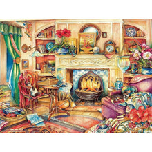 Sunsout 1000pc - Fireside Embroidery XL Piece Puzzle
