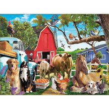 Sunsout 1000pc - Gathering in the Farmyard Puzzle