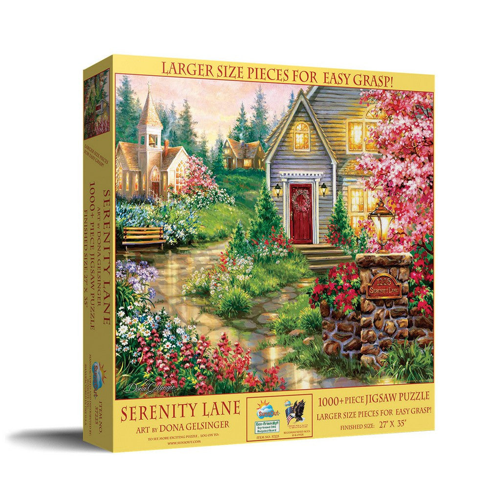 Sunsout 1000pc - Serenity Lane Large Piece Puzzle