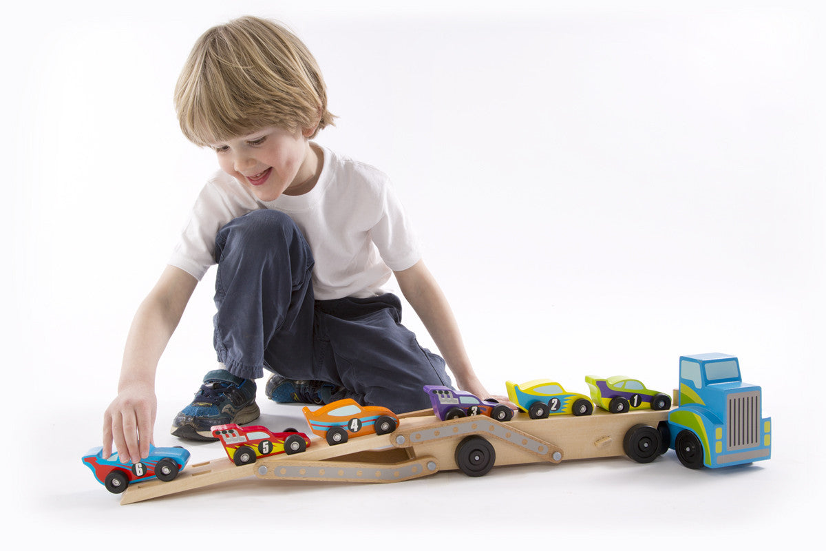 Melissa & Doug - Mega Race Car Carrier