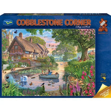 Holdson 1000pc - Cobblestone Corner S2 Cottage And Boats Puzzle