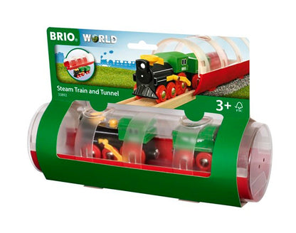 Brio - Steam Train and Tunnel, 3 pieces