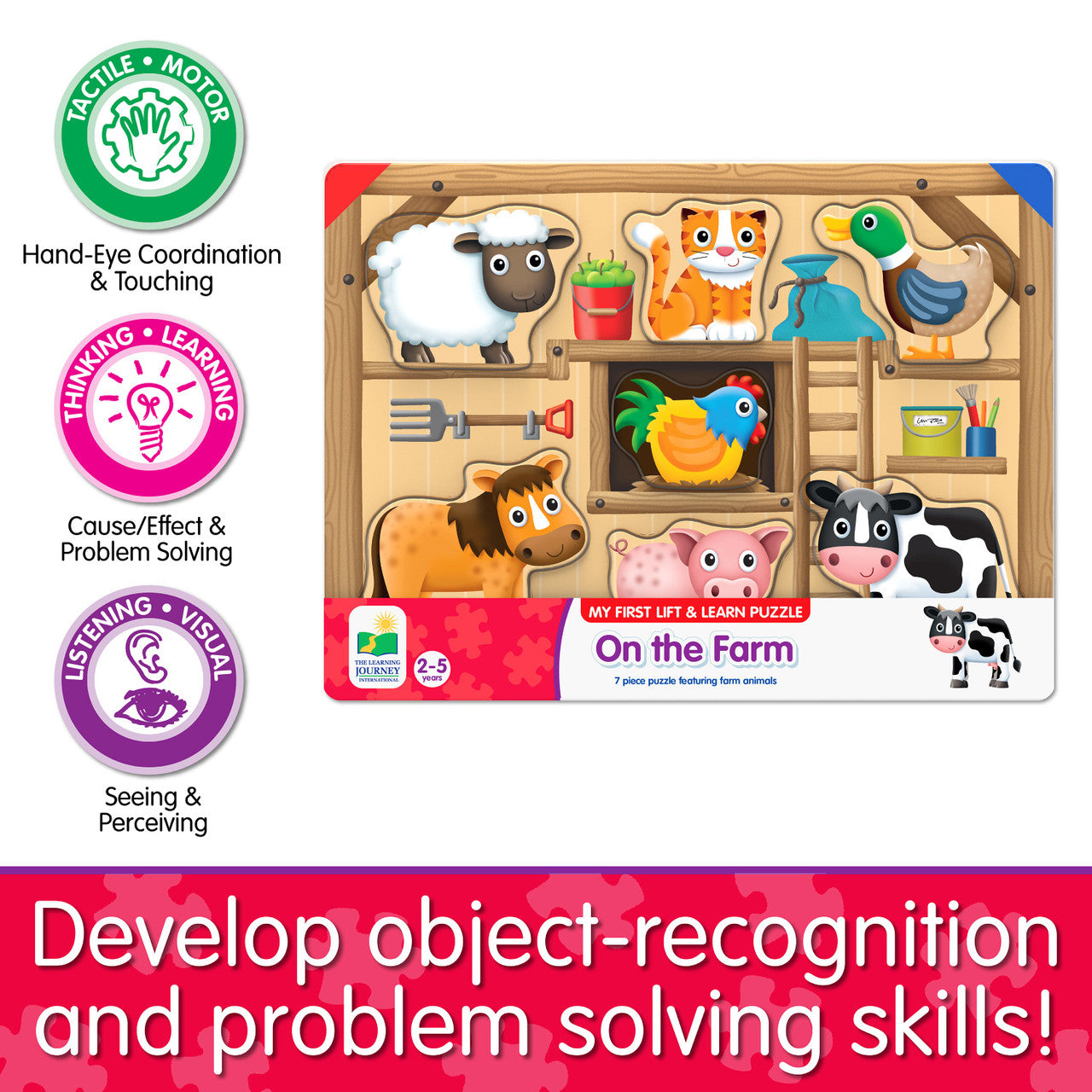 The Learning Journey - My First Lift & Learn Puzzle - On the Farm