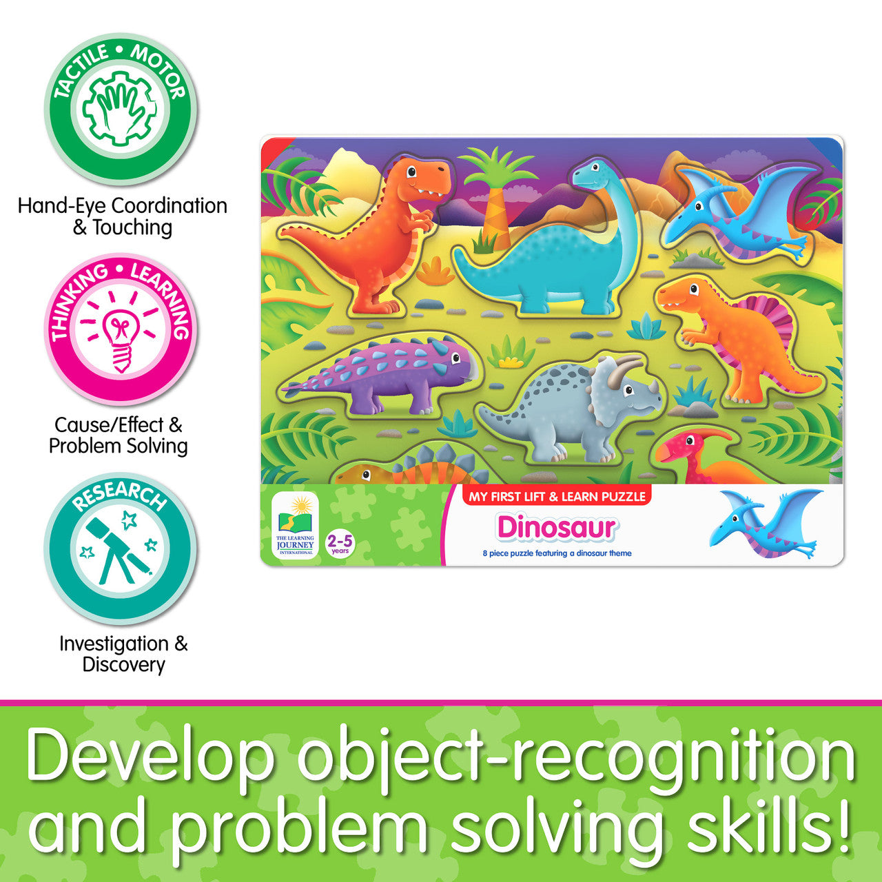 The Learning Journey - My First Lift & Learn Puzzle - Dinosaurs