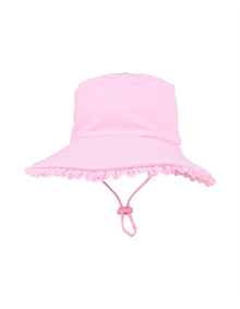 Minihaha - Pale Pink Swim Hat with Quick Release Neck Tie