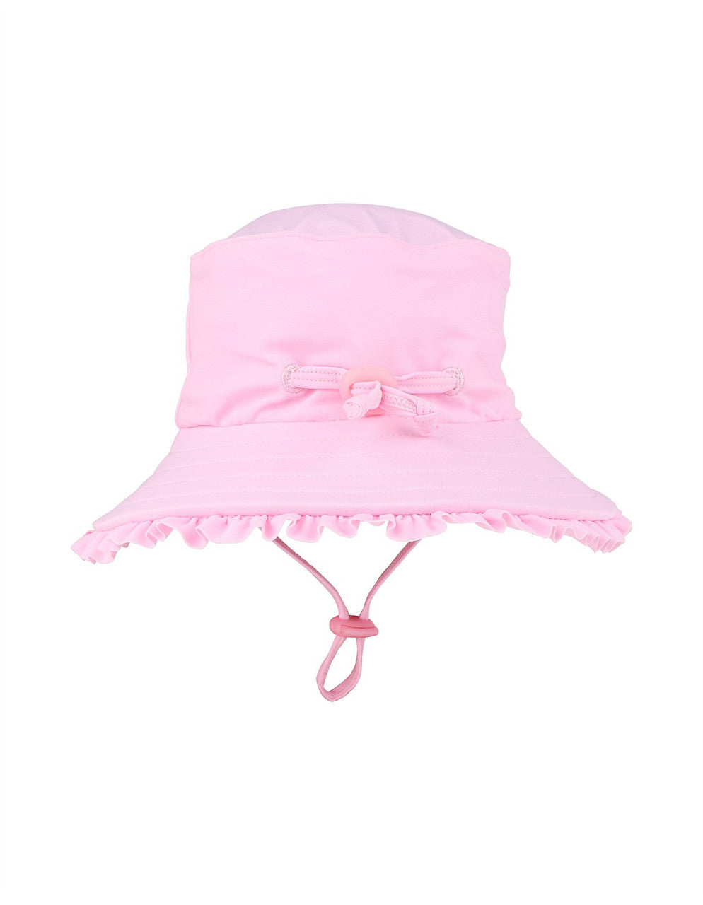 Minihaha - Pale Pink Swim Hat with Quick Release Neck Tie