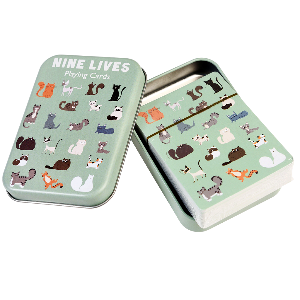 Rex London - Playing Cards in a Tin - Nine Lives