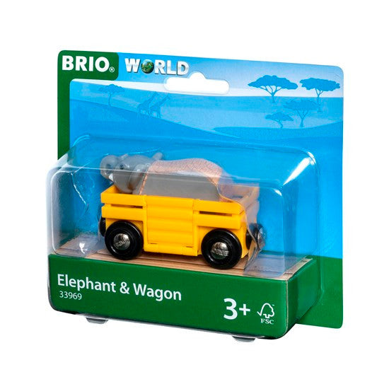 BRIO Vehicle - Elephant and Wagon 33969