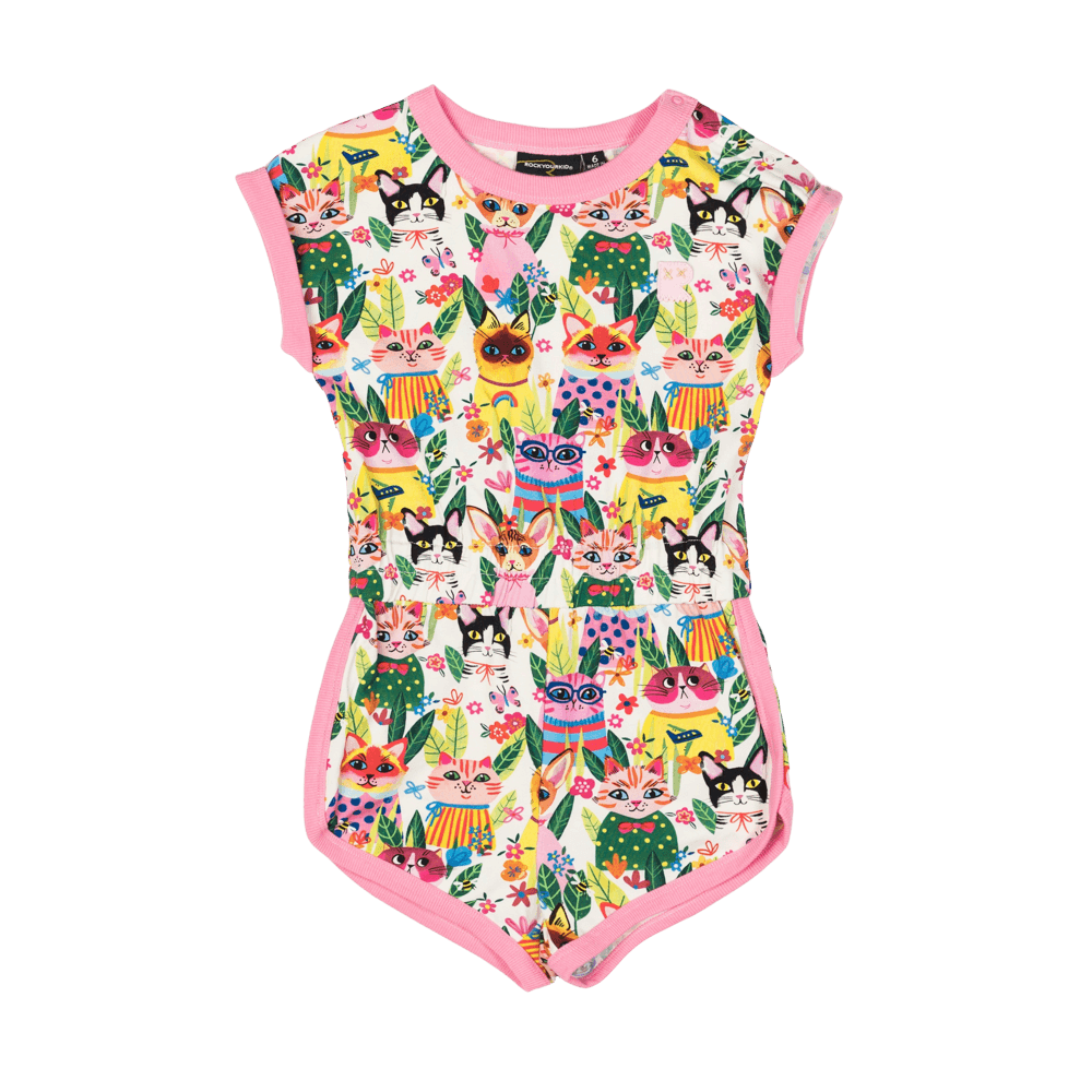 Cool Cats Romper