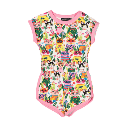 Cool Cats Romper