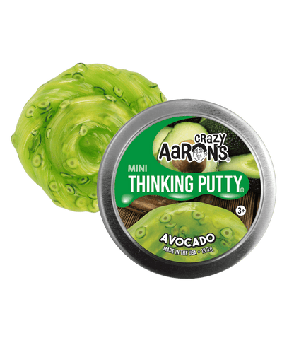 Crazy Aaron's Mini Thinking Putty - Avocado 2" Tin