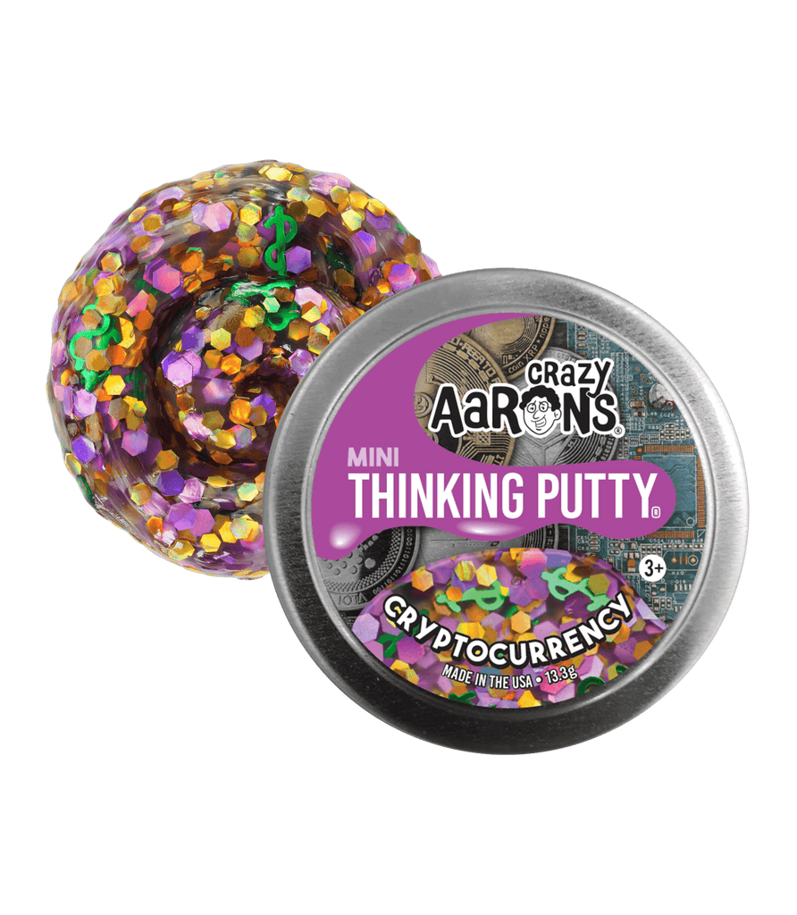 Crazy Aaron's Mini Thinking Putty - Cryptocurrency 2" Tin