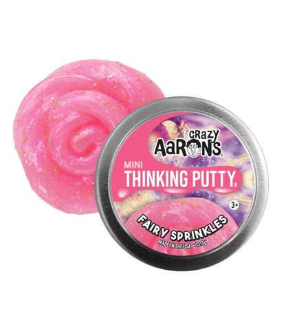 Crazy Aaron's Mini Thinking Putty - Fairy Sprinkles 2" Tin