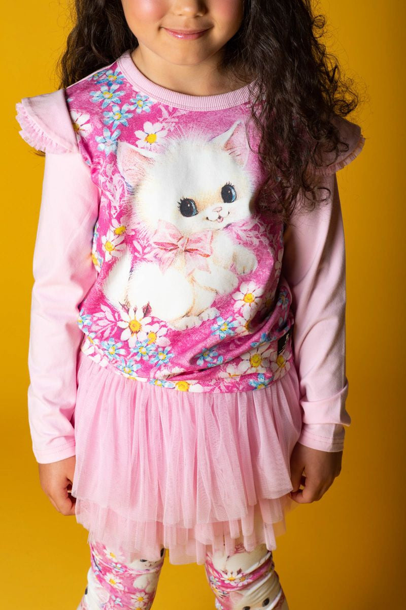 White Kitten Long Sleeve T-Shirt