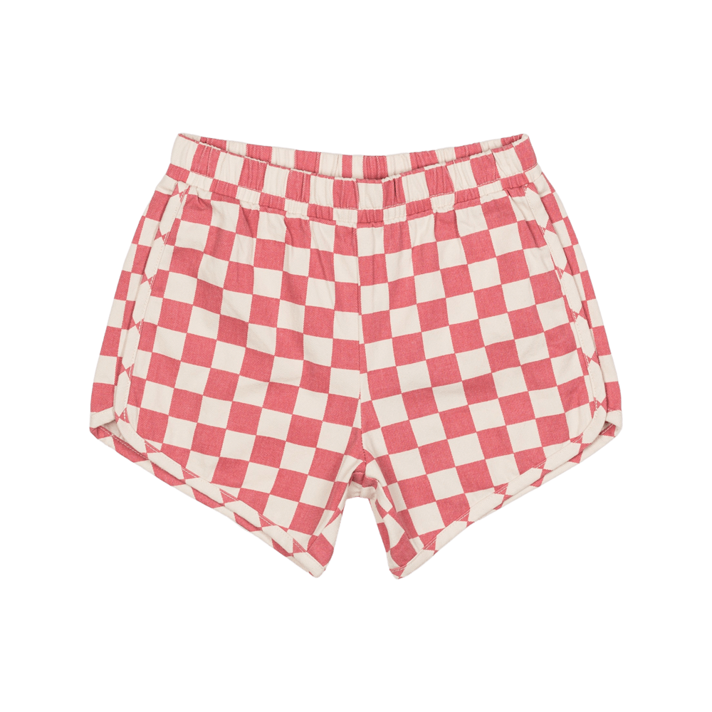 Pink Check Shorts