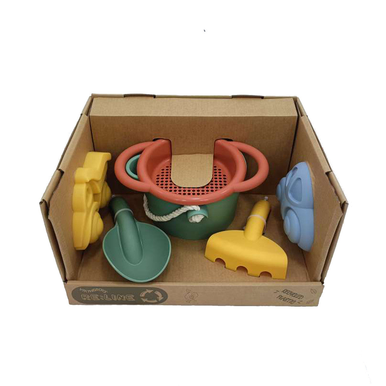 Viking Toys - Reline Bucket Set with Sieve & 2 Vehicle Sand Moulds
