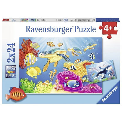 Ravensburger 2x24pc - Colourful Underwater World Puzzle