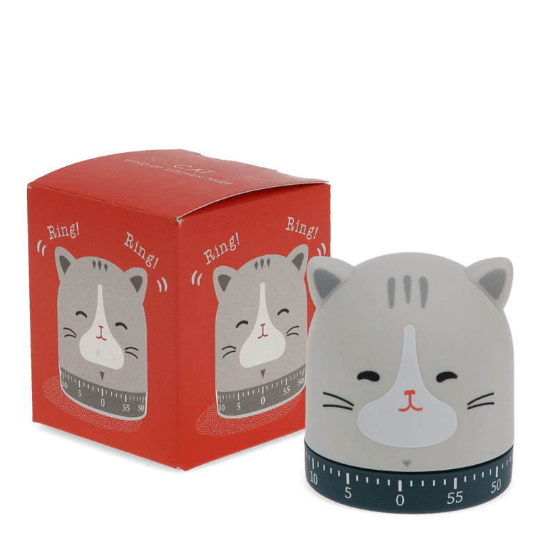 Rex London - Wind-up Kitchen Timer - Cat