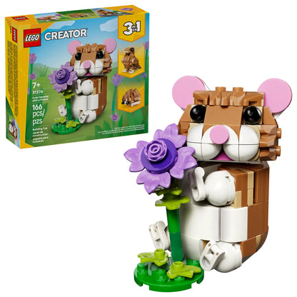 LEGO® Creator 3 in 1 - Cute Hamster with a Flower 31376