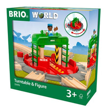 BRIO Tracks - Turntable & Figure 2 pieces